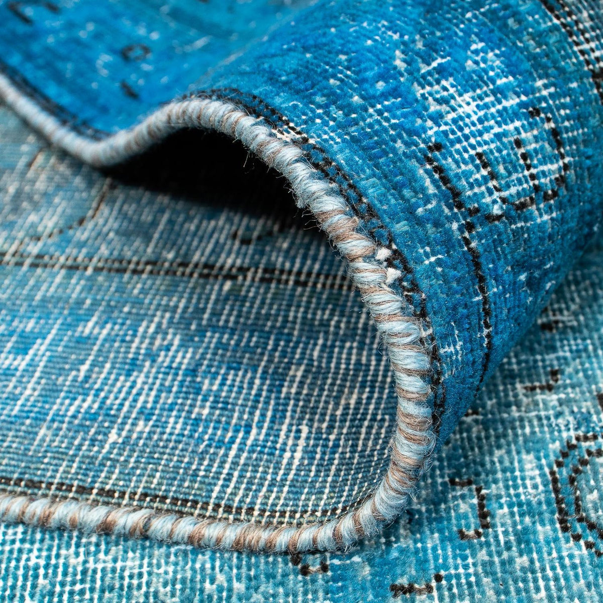 Vintage tapijt - 404 x 290 cm - donkerblauw