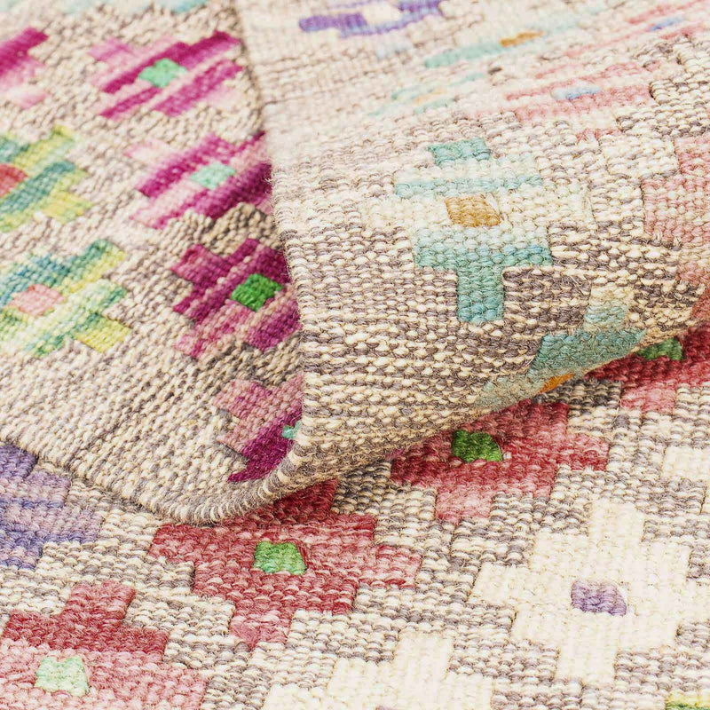 Kelim tapijt - Splash - 298 x 210 cm - veelkleurig