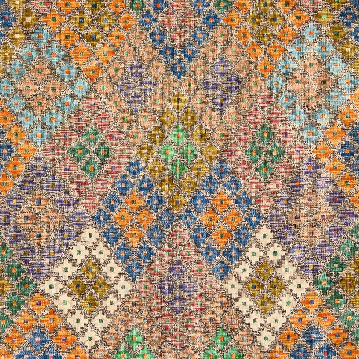 Kelim tapijt - Splash - 290 x 202 cm - veelkleurig