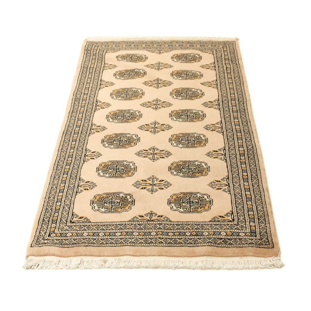 Afghaans tapijt - Bukhara - 130 x 77 cm - beige