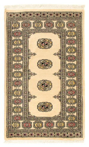 Afghaans tapijt - Bukhara - 126 x 78 cm - beige