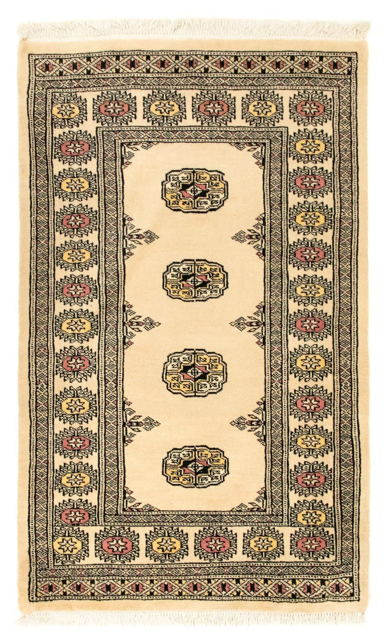 Afghaans tapijt - Bukhara - 126 x 78 cm - beige