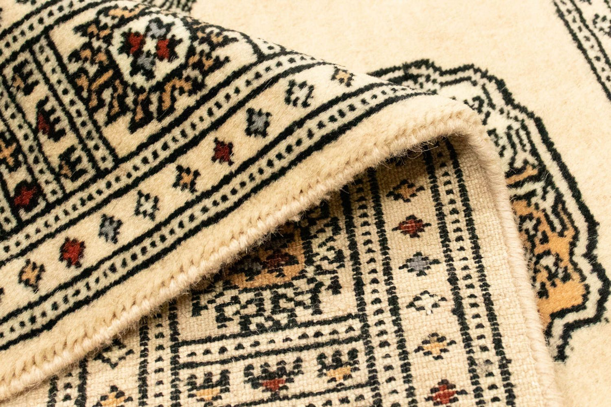 Afghaans tapijt - Bukhara - 129 x 78 cm - beige