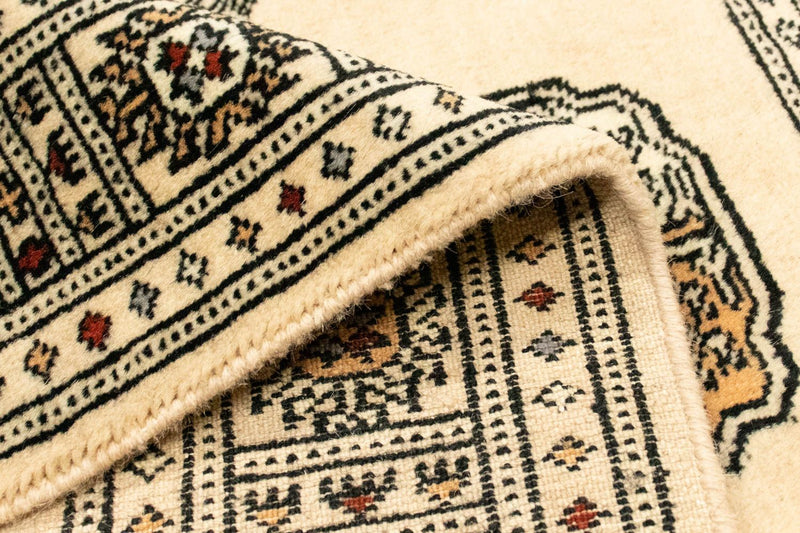 Afghaans tapijt - Bukhara - 129 x 78 cm - beige