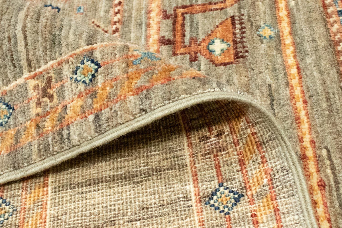 Afghaans tapijt - 199 x 150 cm - grijs