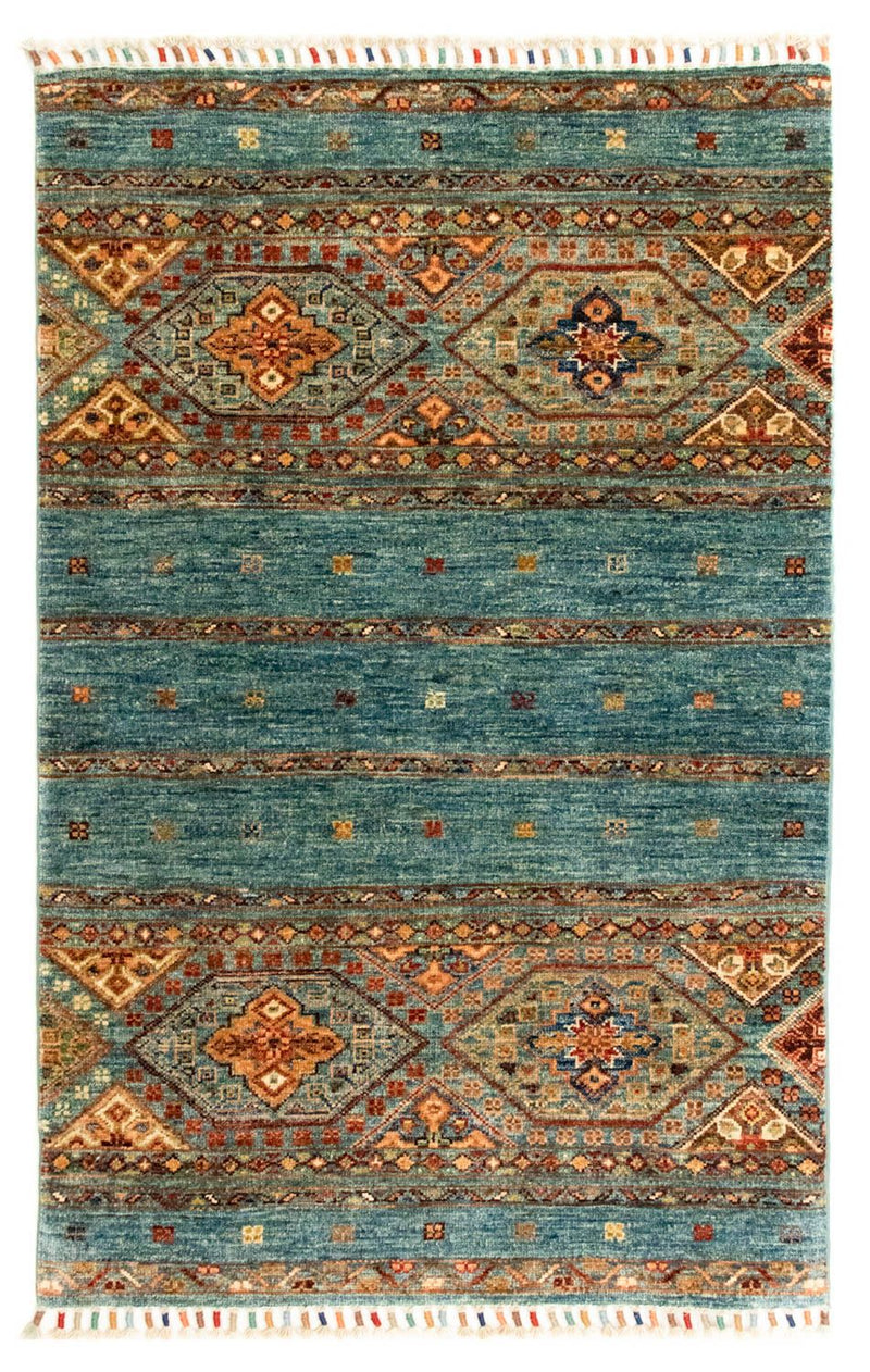 Ziegler tapijt - Modern - 126 x 82 cm - turkoois