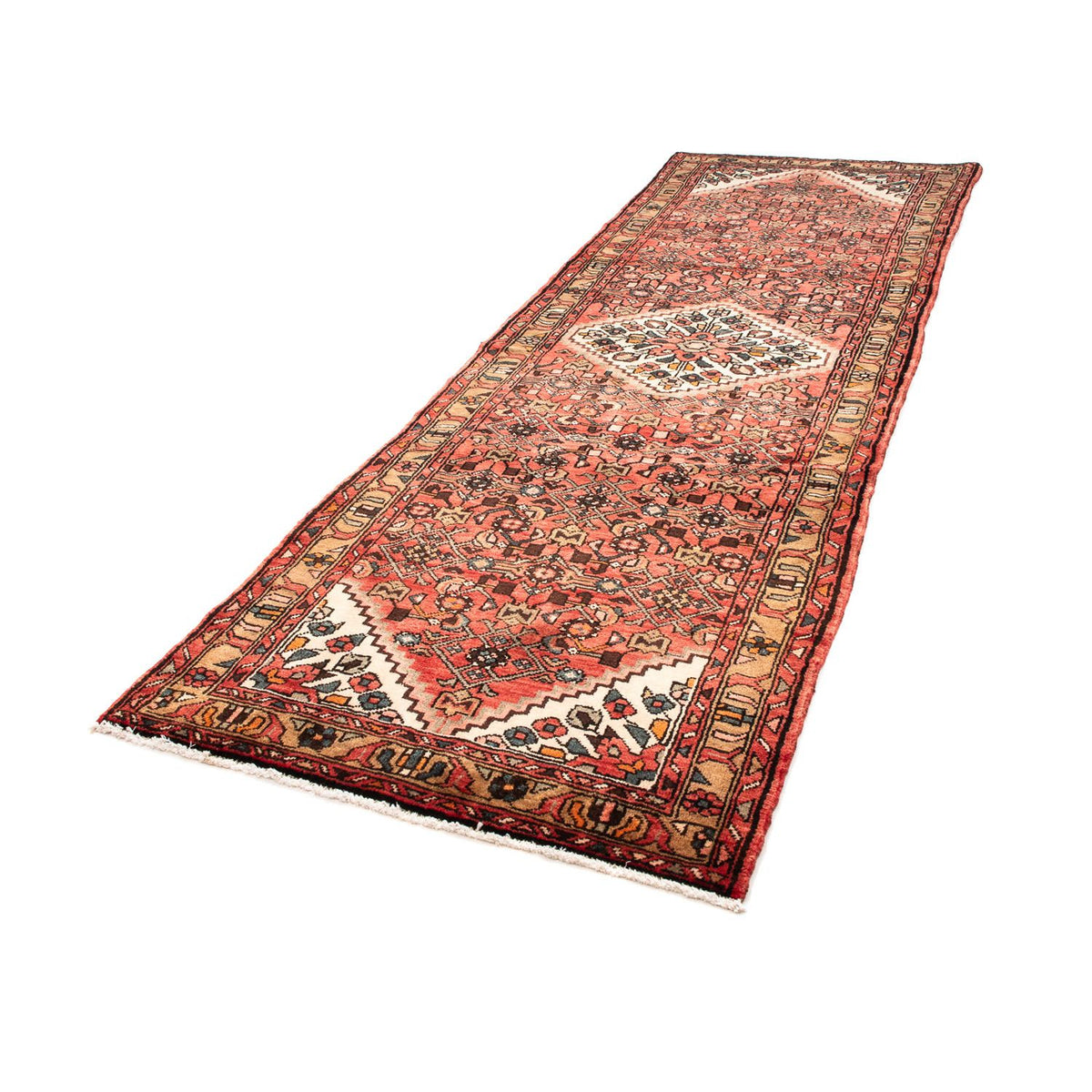Loper Perzisch Tapijt - Nomadisch - 308 x 104 cm - rood