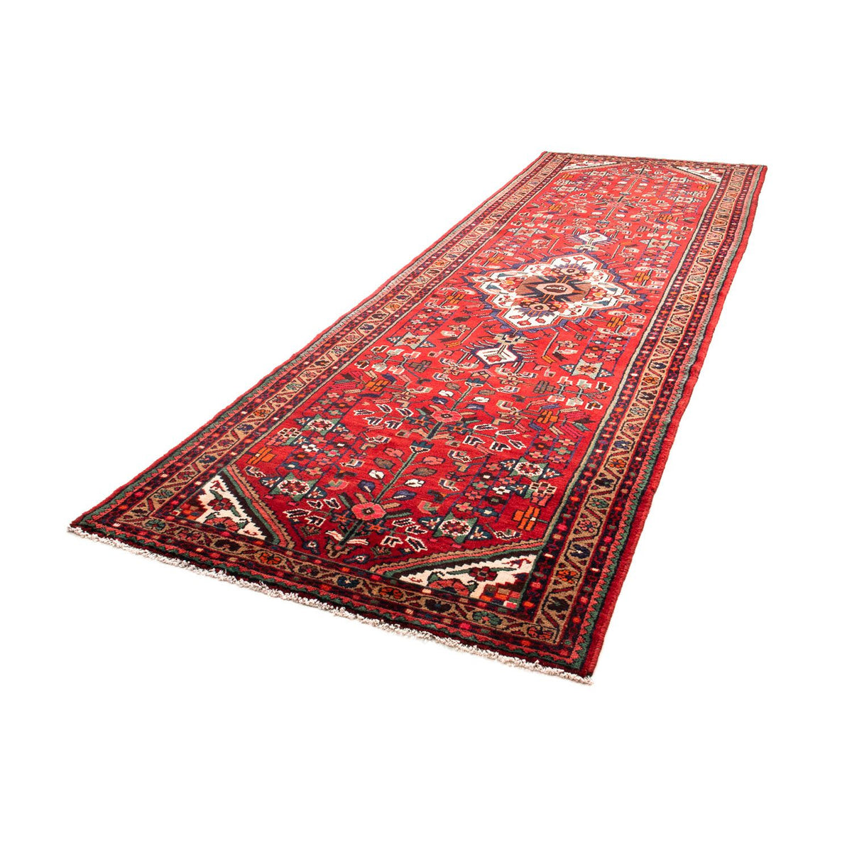 Loper Perzisch Tapijt - Nomadisch - 358 x 120 cm - rood