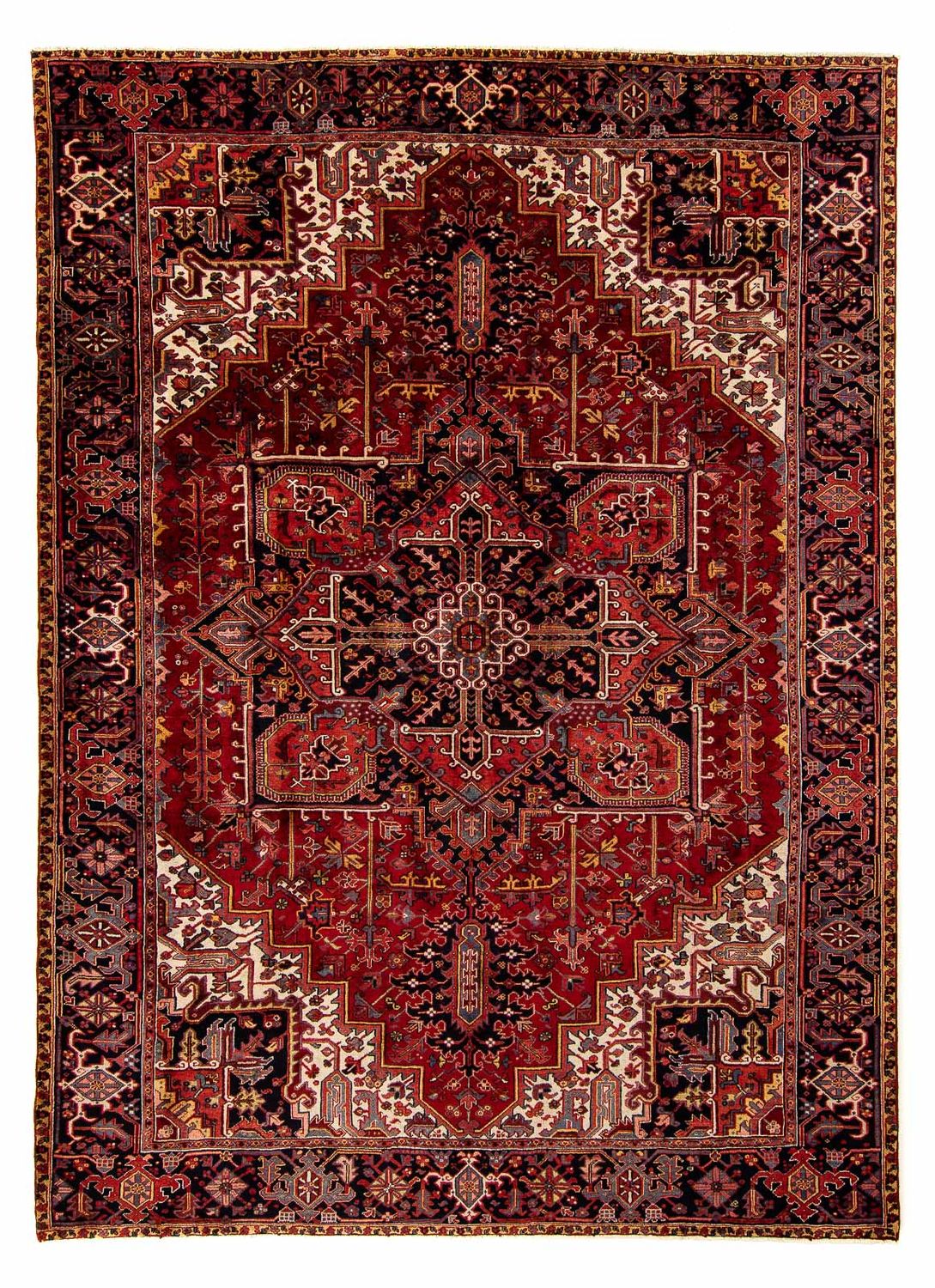 Perzisch Tapijt - Nomadisch - 380 x 310 cm - donkerrood