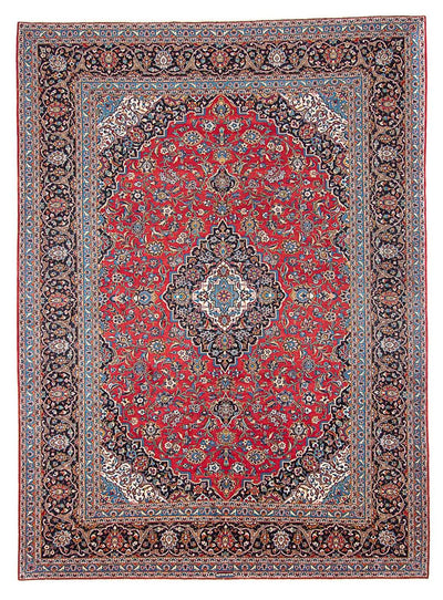 Kashan Tapijt 398x400cm - Perzisch tapijt
