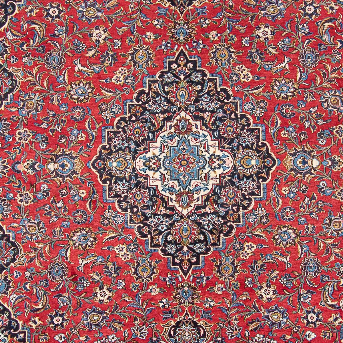 Perzisch tapijt - Keshan - 400 x 398 cm - rood
