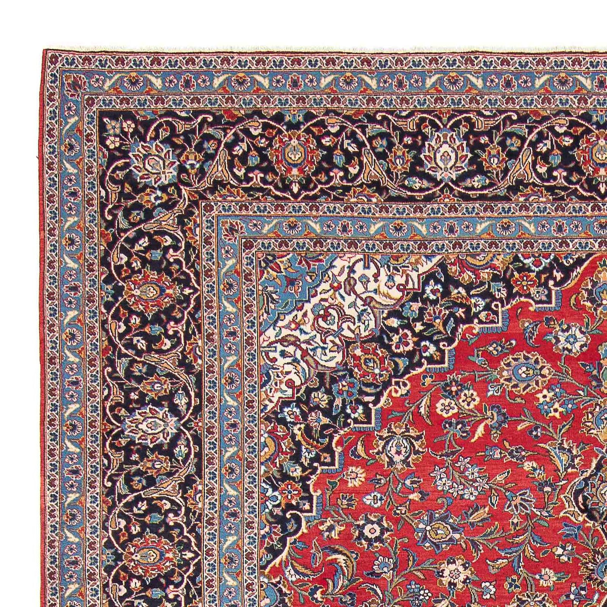 Perzisch tapijt - Keshan - 400 x 398 cm - rood