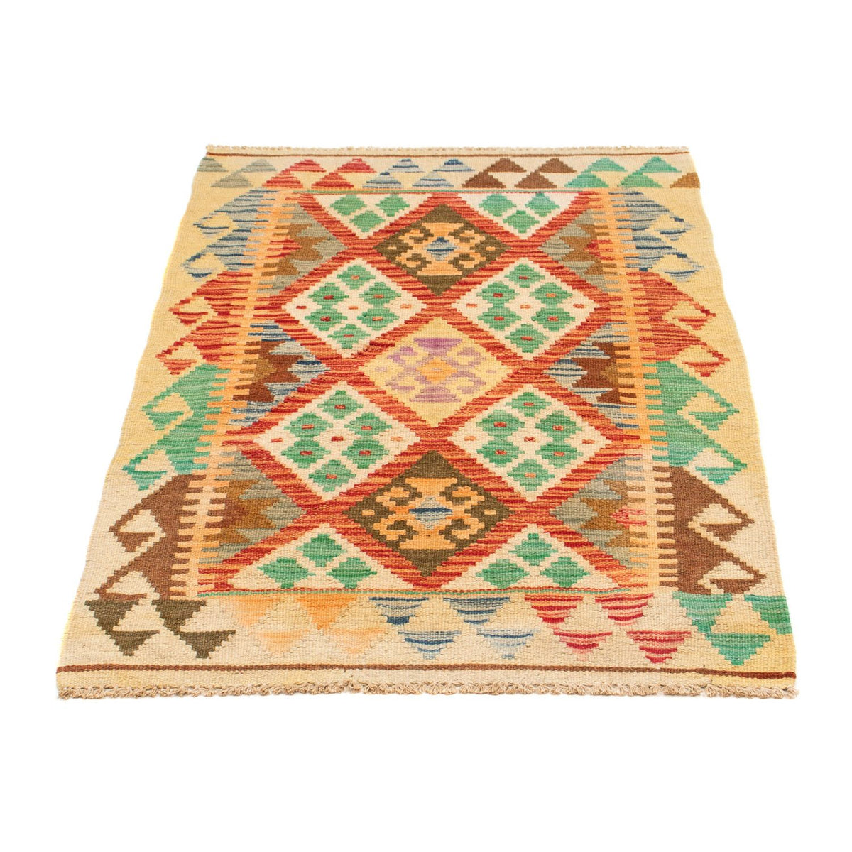 Kelim tapijt - Splash - 125 x 80 cm - veelkleurig