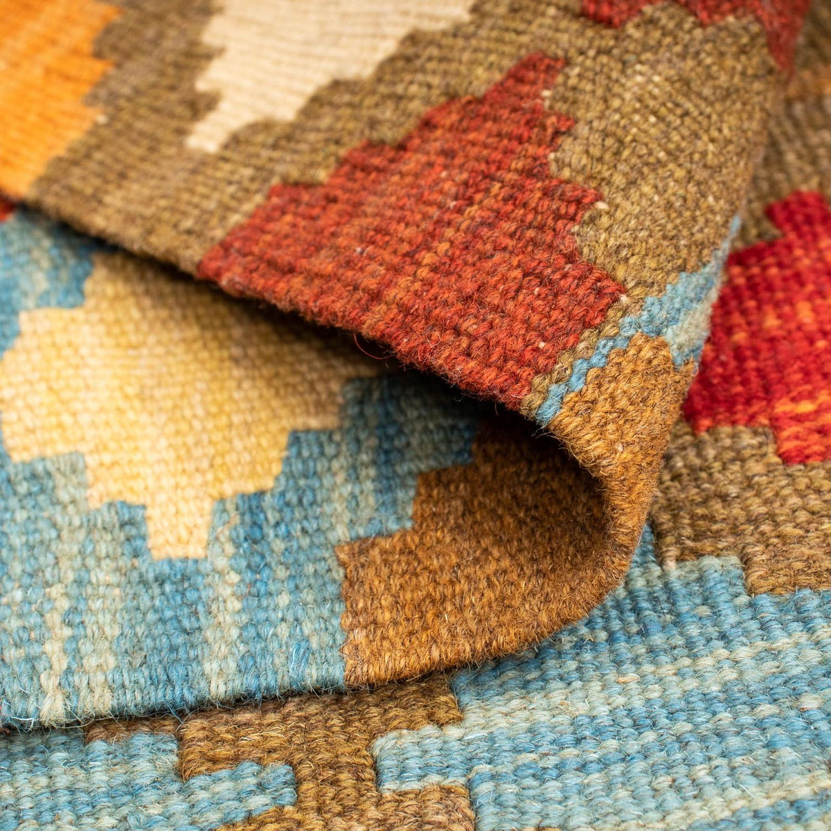 Kelim tapijt - Splash - 125 x 80 cm - veelkleurig