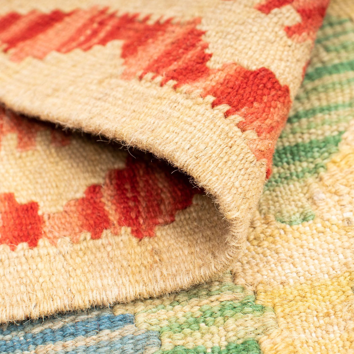 Kelim tapijt - Splash - 125 x 80 cm - veelkleurig