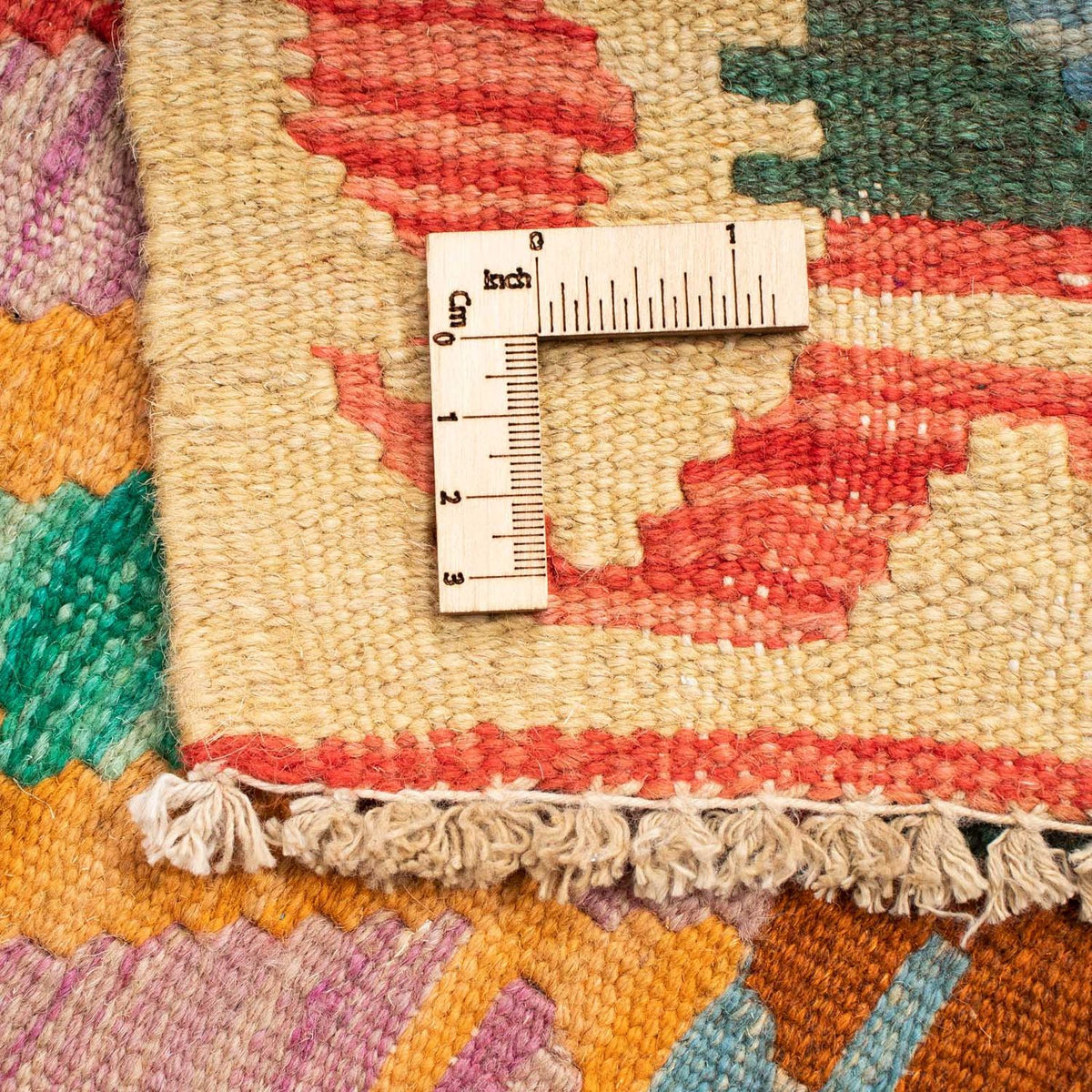 Kelim tapijt - Splash - 125 x 80 cm - veelkleurig