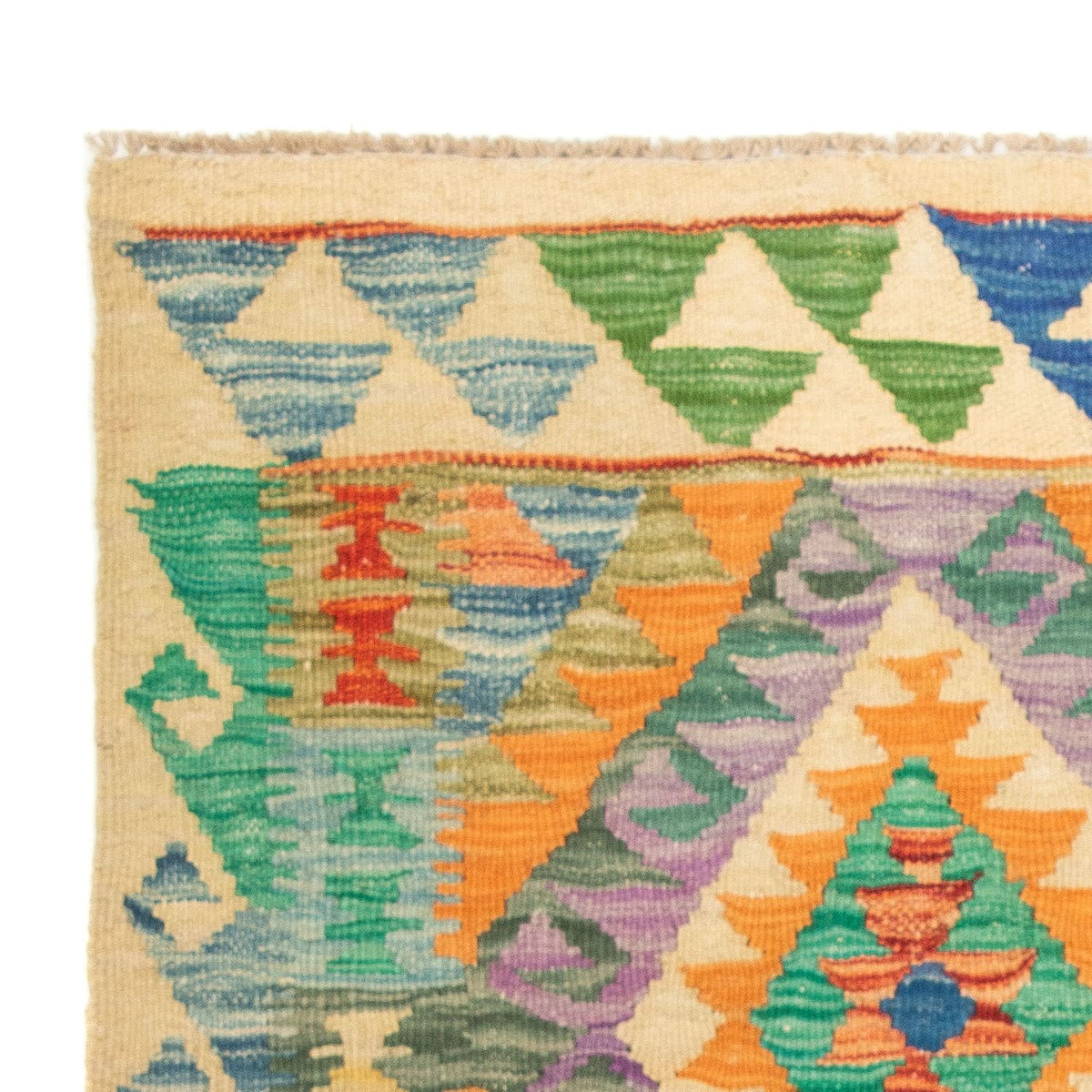 Kelim tapijt - Splash - 125 x 80 cm - veelkleurig