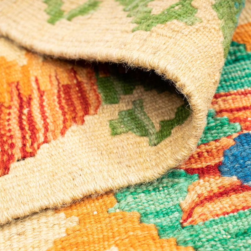 Kelim tapijt - Splash - 125 x 80 cm - veelkleurig
