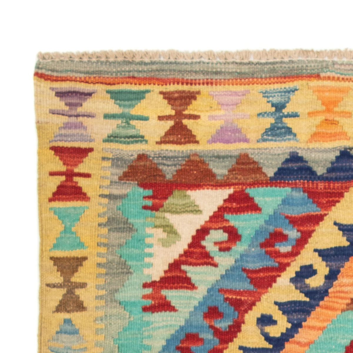 Kelim tapijt - Splash - 125 x 80 cm - veelkleurig