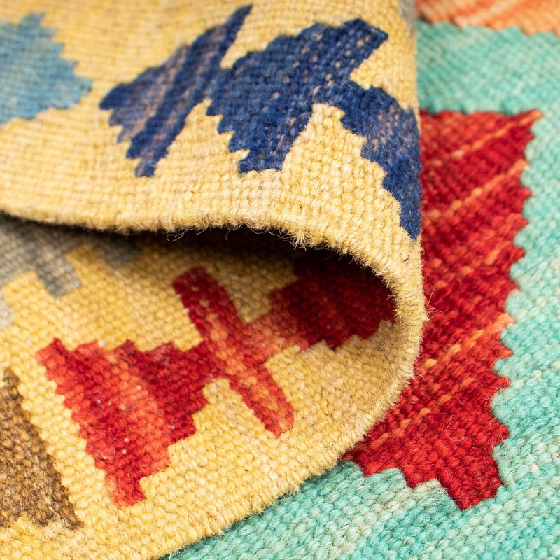 Kelim tapijt - Splash - 125 x 80 cm - veelkleurig