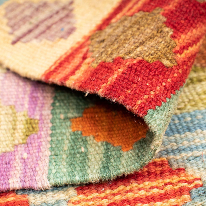 Kelim tapijt - Splash - 125 x 80 cm - veelkleurig