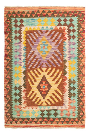 Kelim tapijt - Splash - 125 x 80 cm - veelkleurig