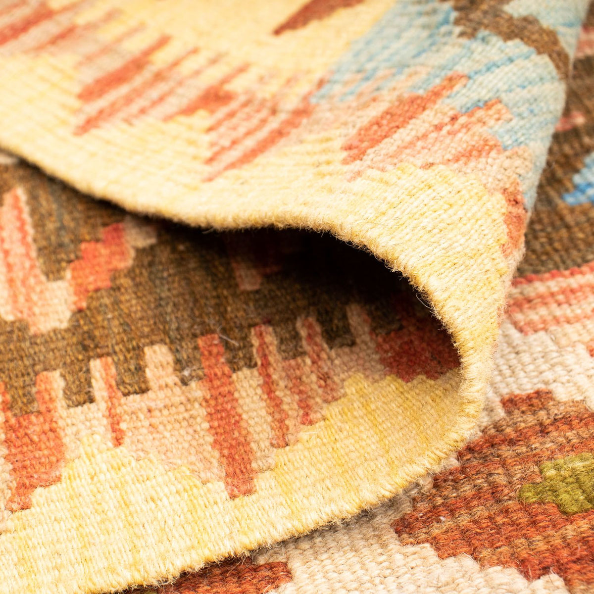 Kelim tapijt - Splash - 124 x 86 cm - veelkleurig