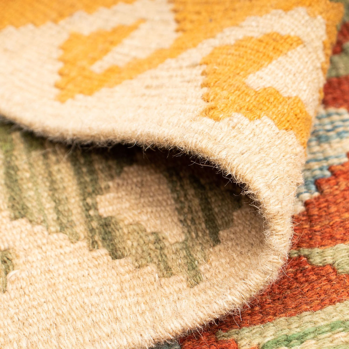 Kelim tapijt - Splash - 124 x 86 cm - veelkleurig