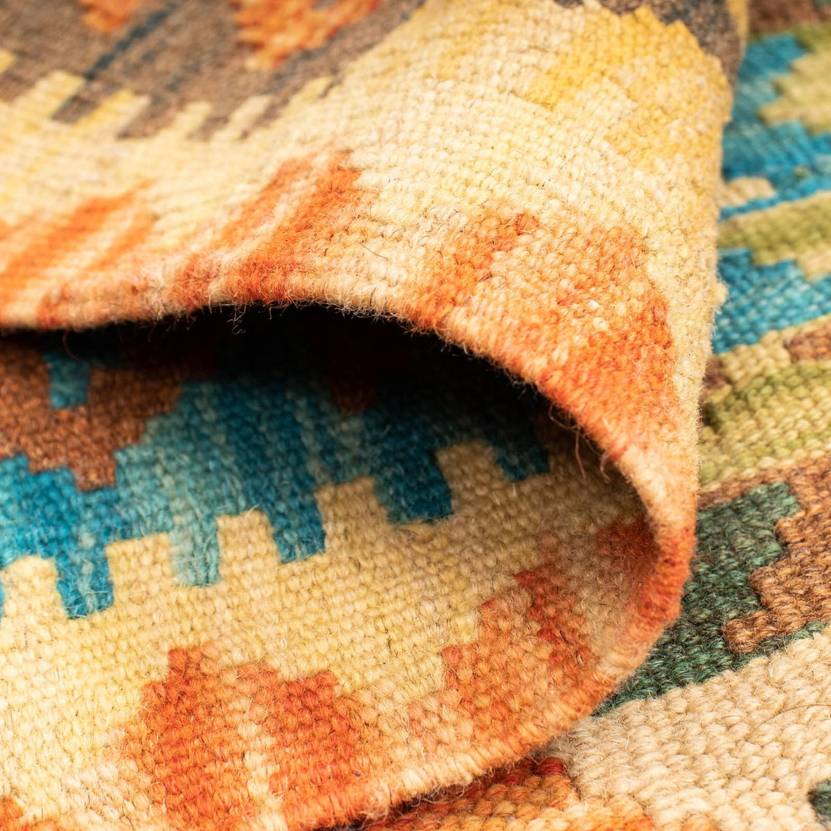 Kelim tapijt - Splash - 125 x 80 cm - veelkleurig