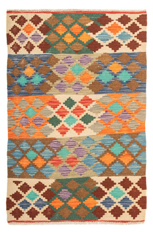 Kelim tapijt - Splash - 125 x 80 cm - veelkleurig