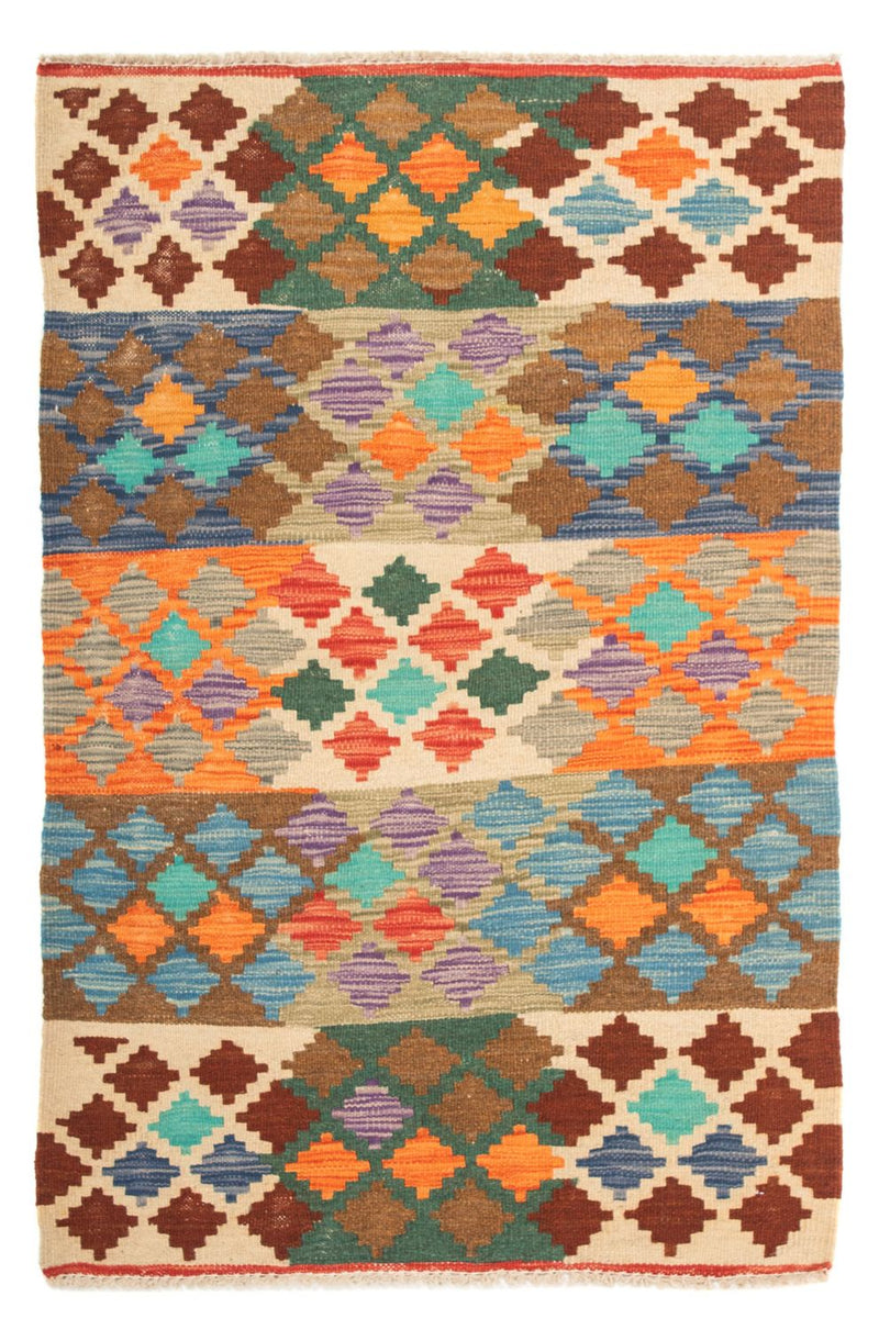 Kelim tapijt - Splash - 125 x 80 cm - veelkleurig