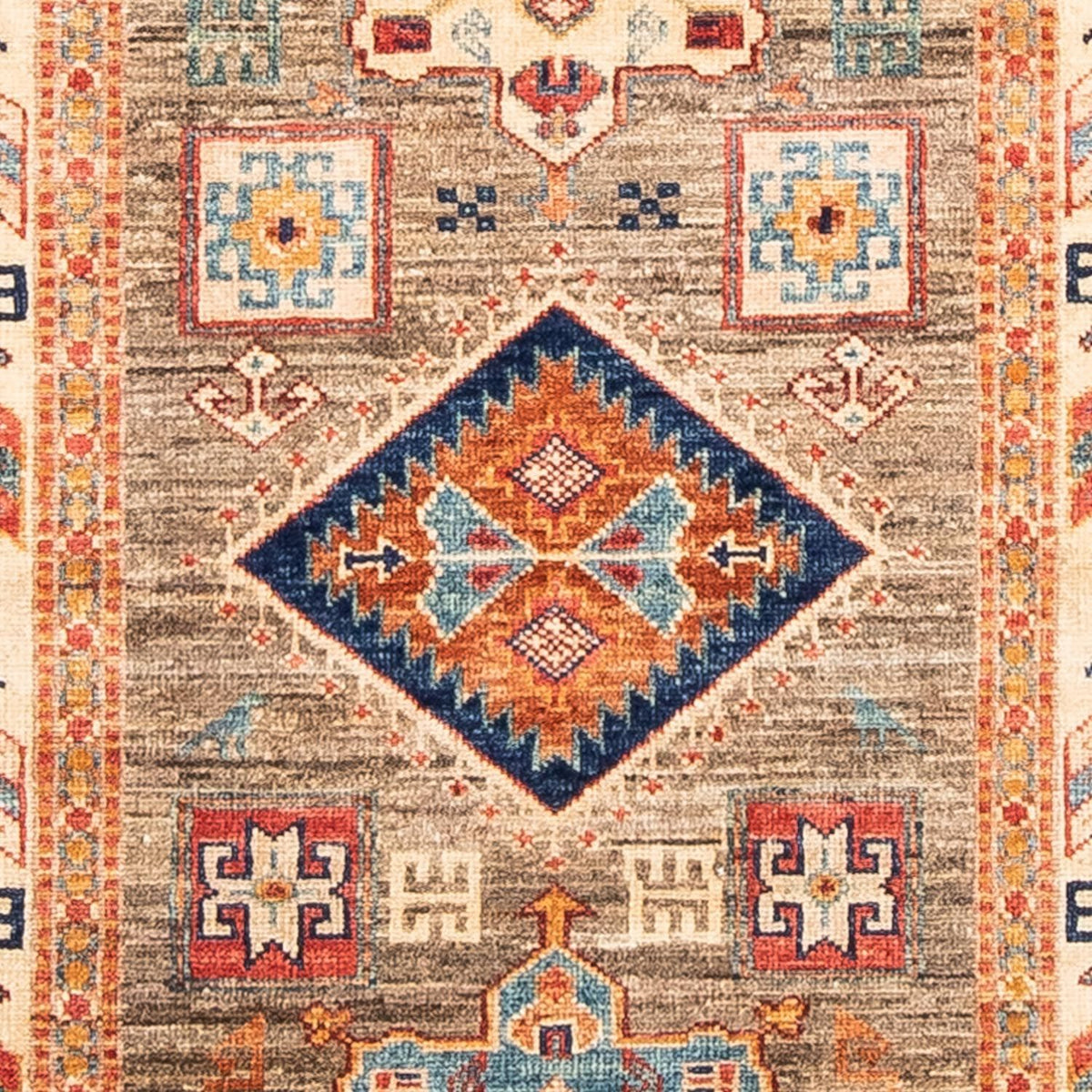 Loper Ziegler Tapijt - Kazak - 249 x 73 cm - lichtbruin