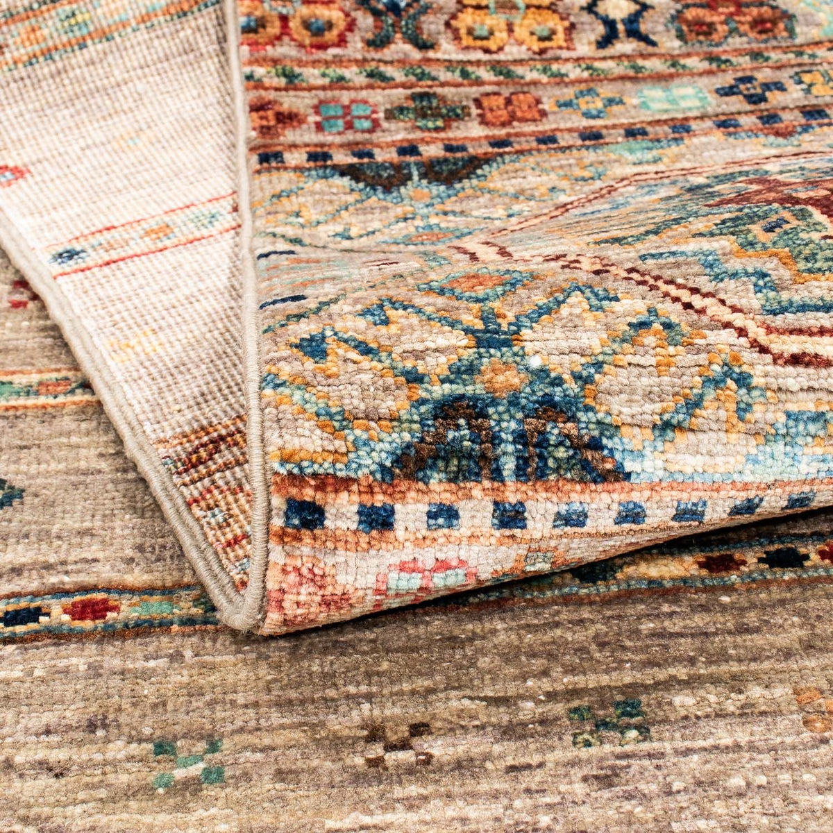 Loper Ziegler tapijt - 243 x 79 cm - lichtbruin