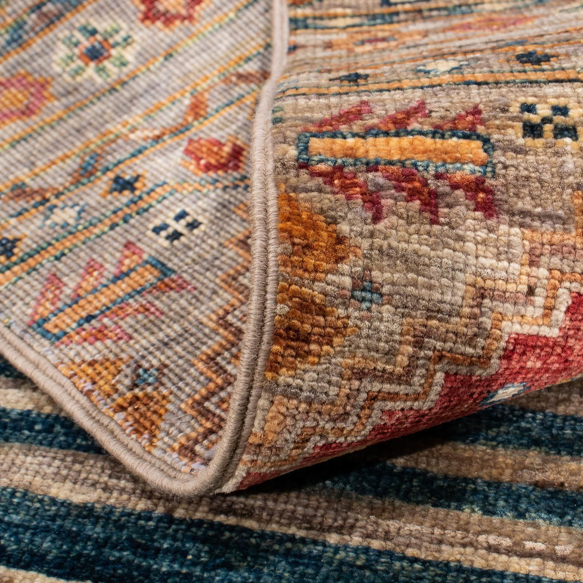 Loper Ziegler tapijt - 396 x 79 cm - veelkleurig