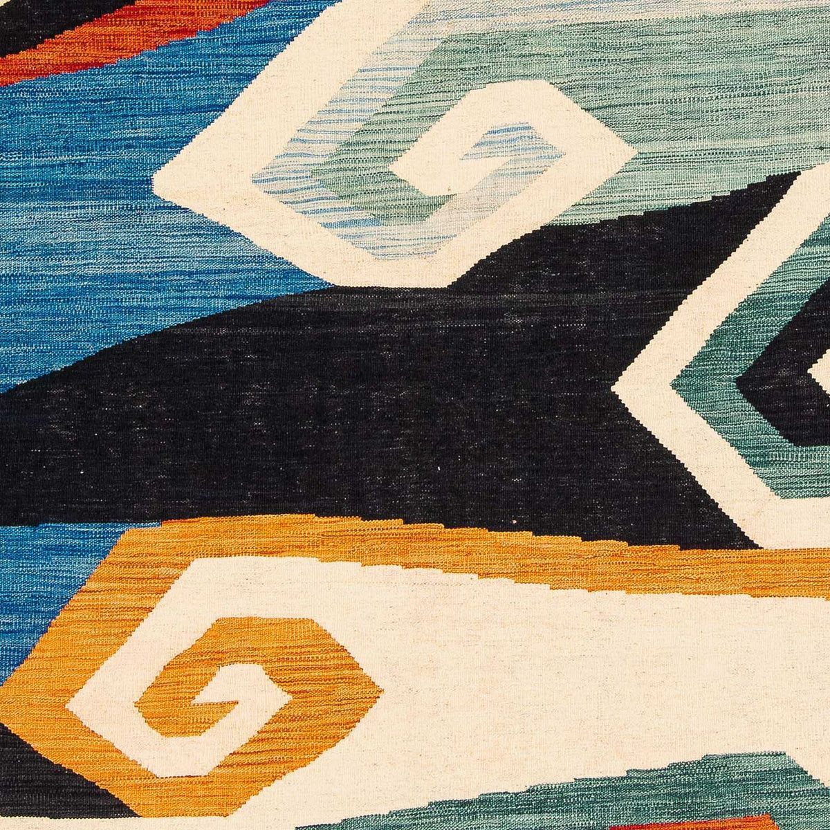 Kelim tapijt - Splash - 243 x 179 cm - veelkleurig