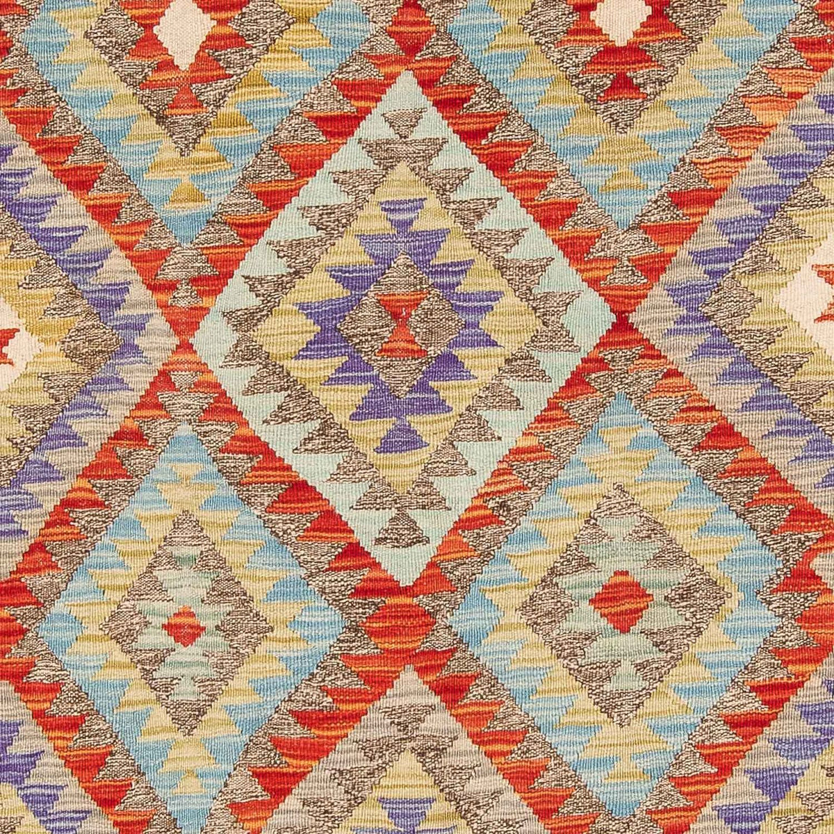 Kelim tapijt - Splash - 205 x 156 cm - veelkleurig