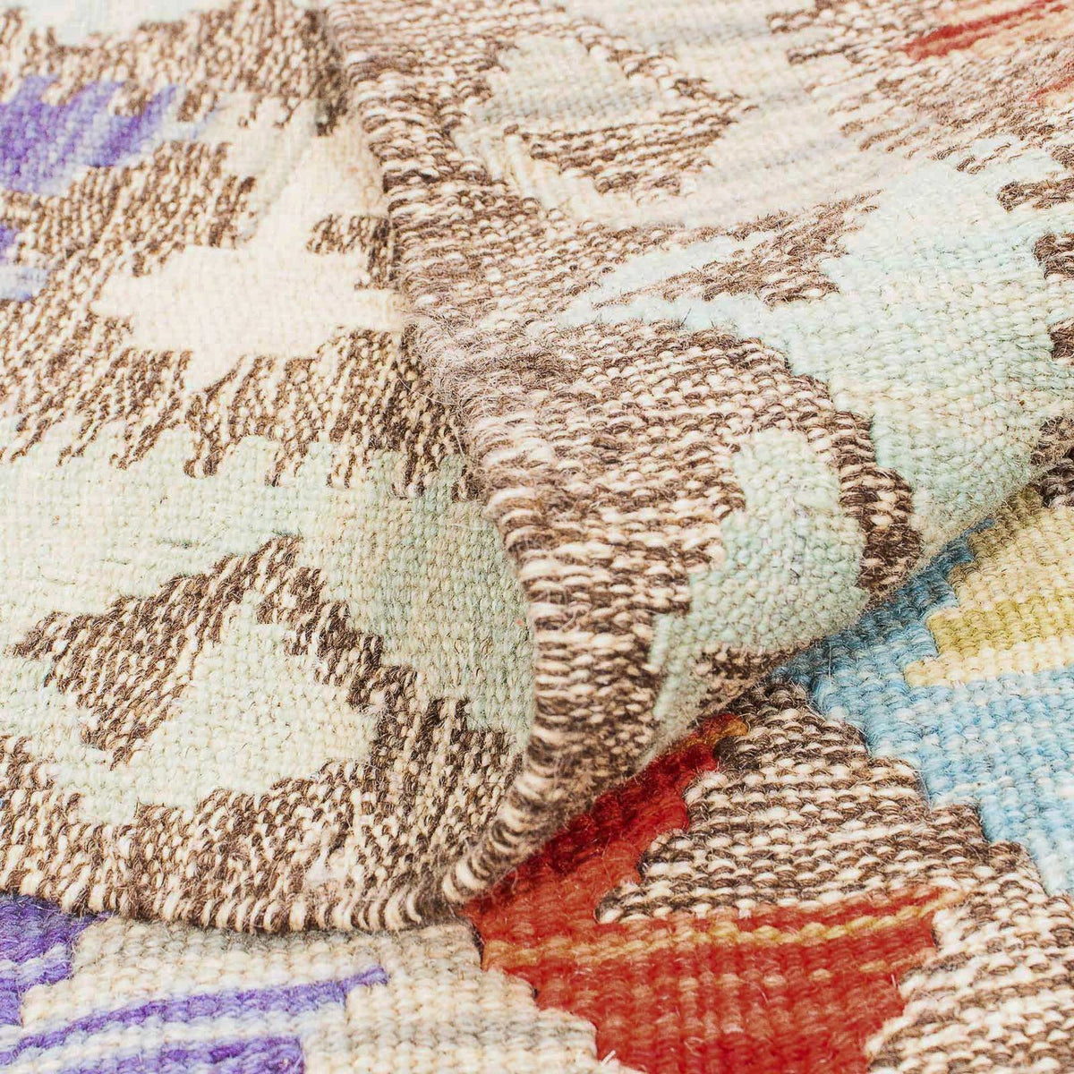 Kelim tapijt - Splash - 205 x 156 cm - veelkleurig