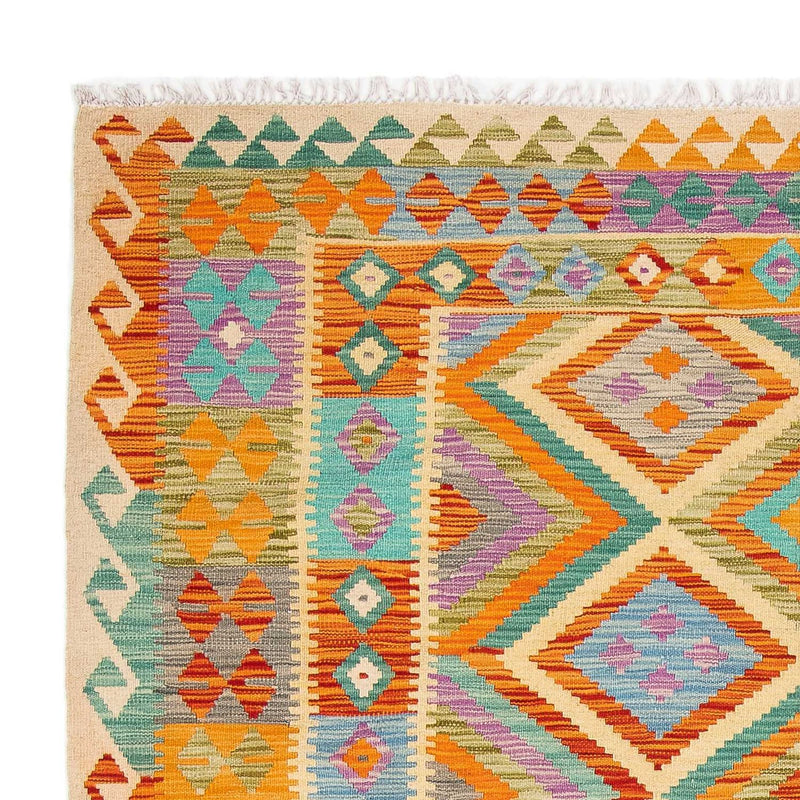Kelim tapijt - Splash - 246 x 185 cm - veelkleurig