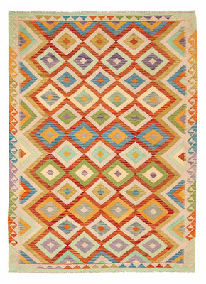 Kelim tapijt - Splash - 241 x 171 cm - veelkleurig