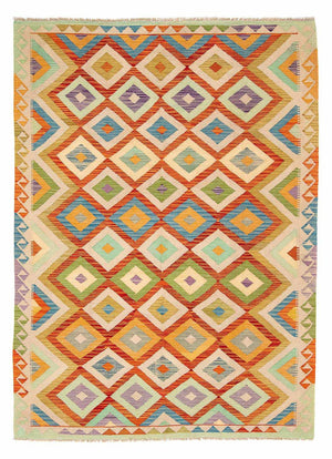 Kelim tapijt - Splash - 241 x 171 cm - veelkleurig