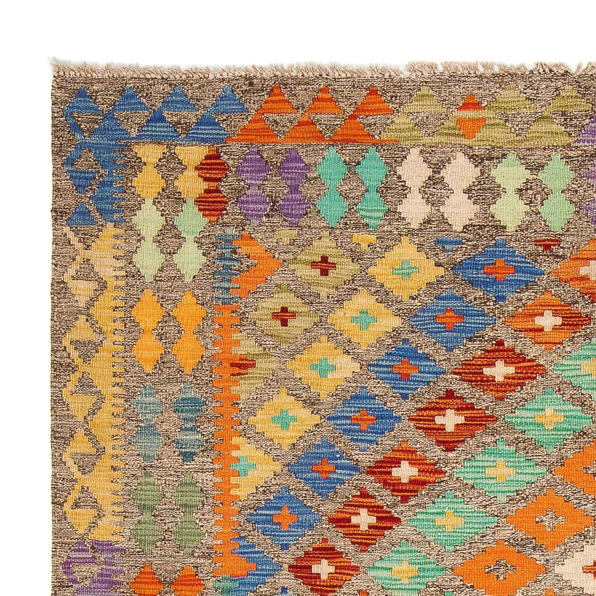 Kelim tapijt - Splash - 234 x 169 cm - veelkleurig