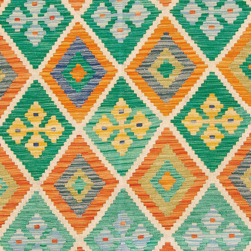 Kelim tapijt - Splash - 245 x 185 cm - veelkleurig