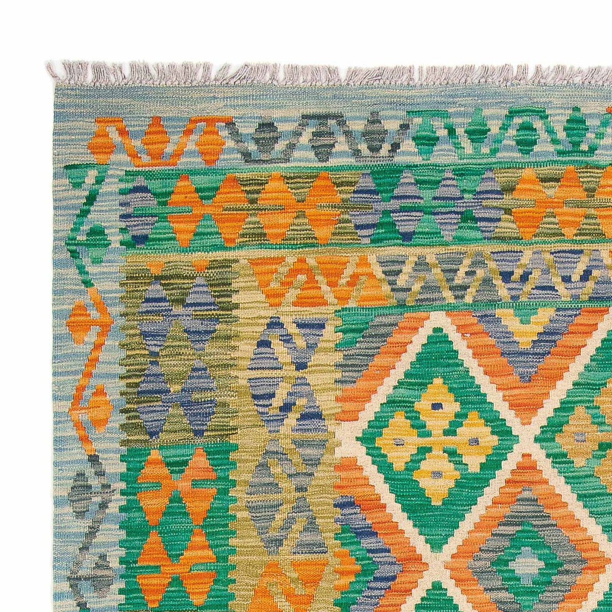 Kelim tapijt - Splash - 245 x 185 cm - veelkleurig