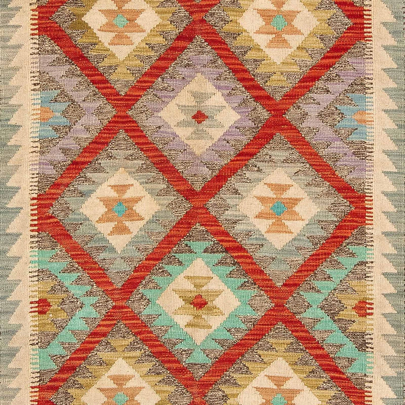 Kelim tapijt - Splash - 239 x 174 cm - veelkleurig