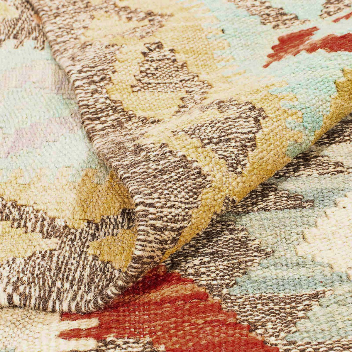 Kelim tapijt - Splash - 239 x 174 cm - veelkleurig