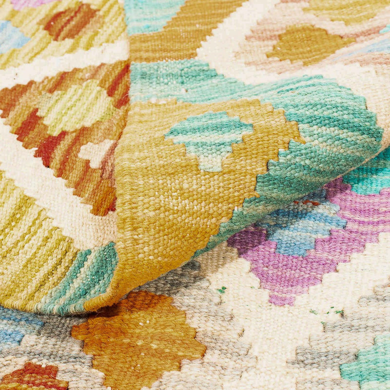 Kelim tapijt - Splash - 250 x 180 cm - veelkleurig