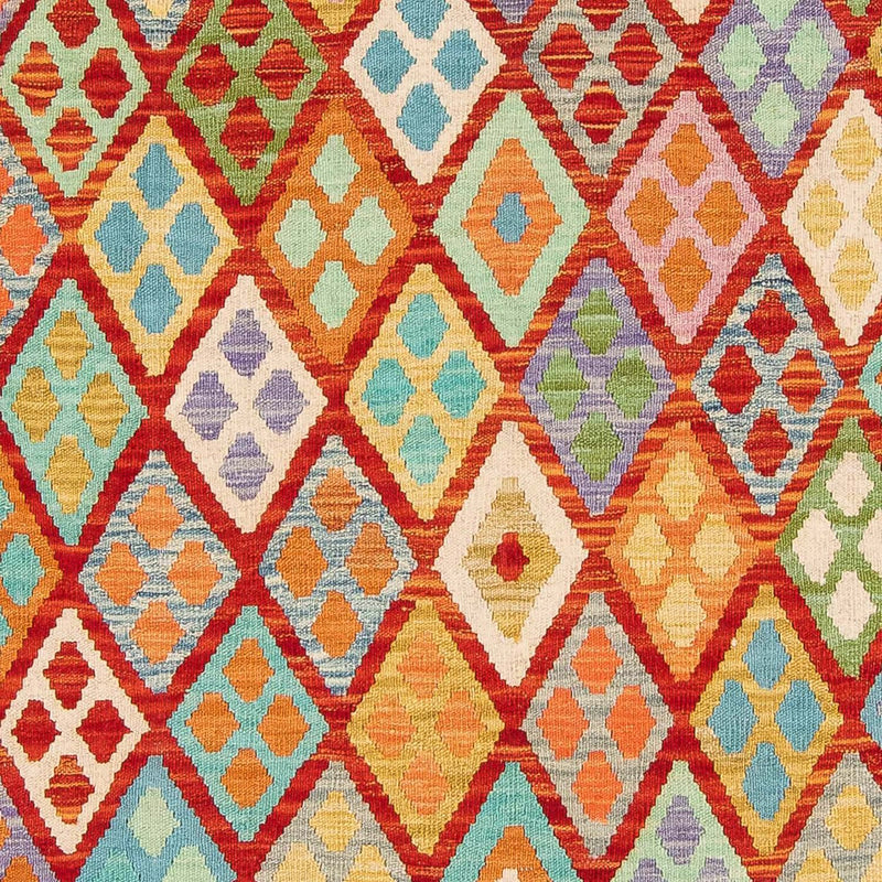 Kelim tapijt - Splash - 188 x 169 cm - veelkleurig