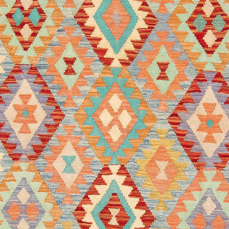 Kelim tapijt - Splash - 193 x 158 cm - veelkleurig