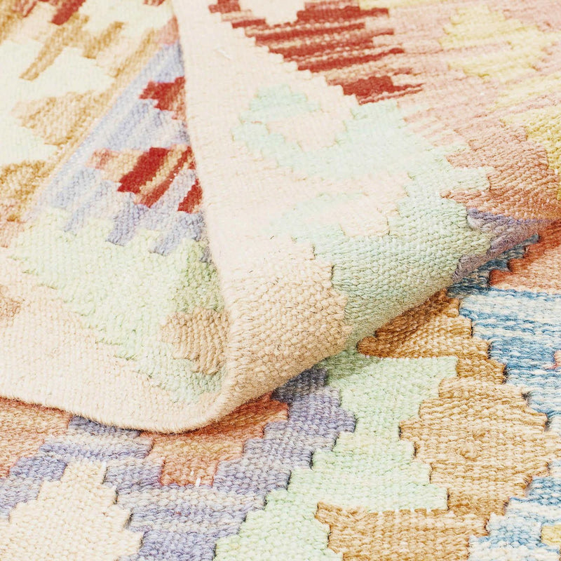 Kelim tapijt - Splash - 193 x 158 cm - veelkleurig