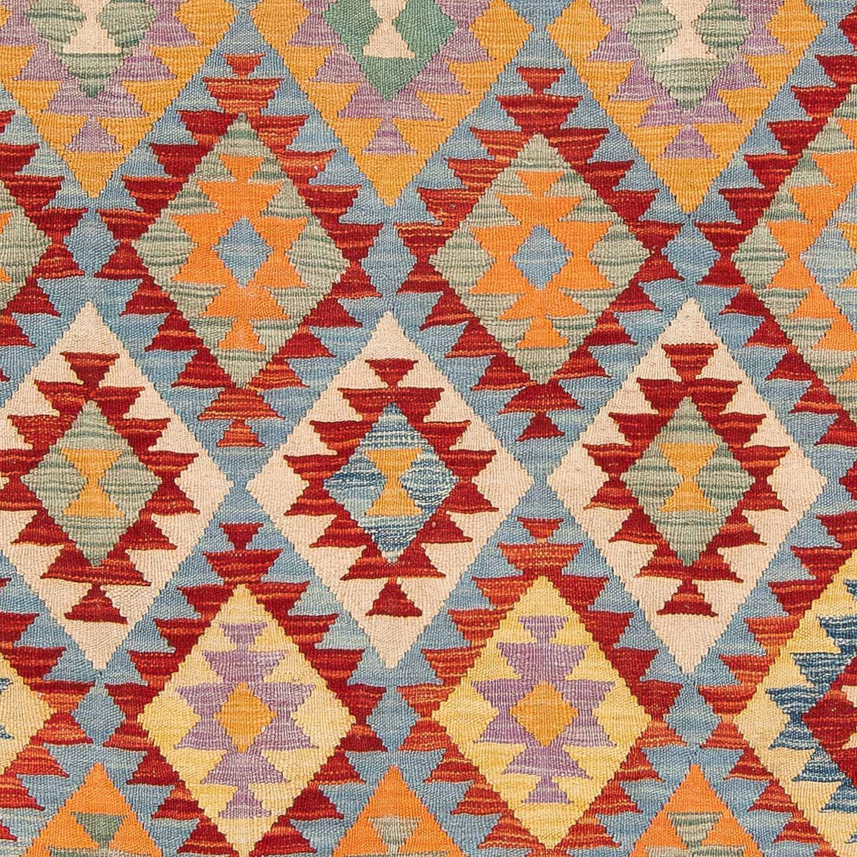 Kelim tapijt - Splash - 194 x 152 cm - veelkleurig